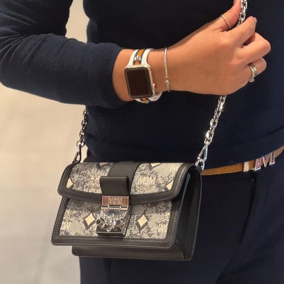 - MCM Tracy Crossbody Mini Gray Leather - Picture 8 of 8